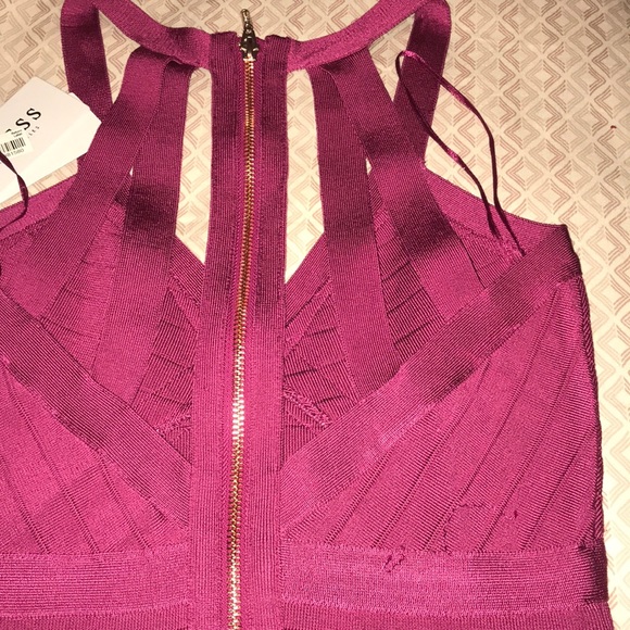 Guess Bodycon Ottoman sweetheart stripe Berrytango - Picture 7 of 8